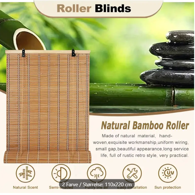 1- Natural bamboo blinds